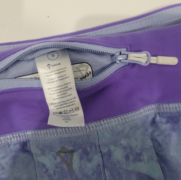 IVIVVA GIRLS BY LULULEMON SKORT SIZE 8 - Picture 3 of 7